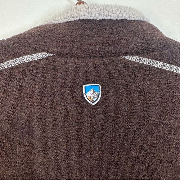 Kuhl Alpaca Fleece Europa 1/4 Zip Sweater Size XXL in Brown - Picture 10 of 11